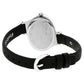 BLACK DIAL BLACK LEATHER STRAP WATCH 6015SL02