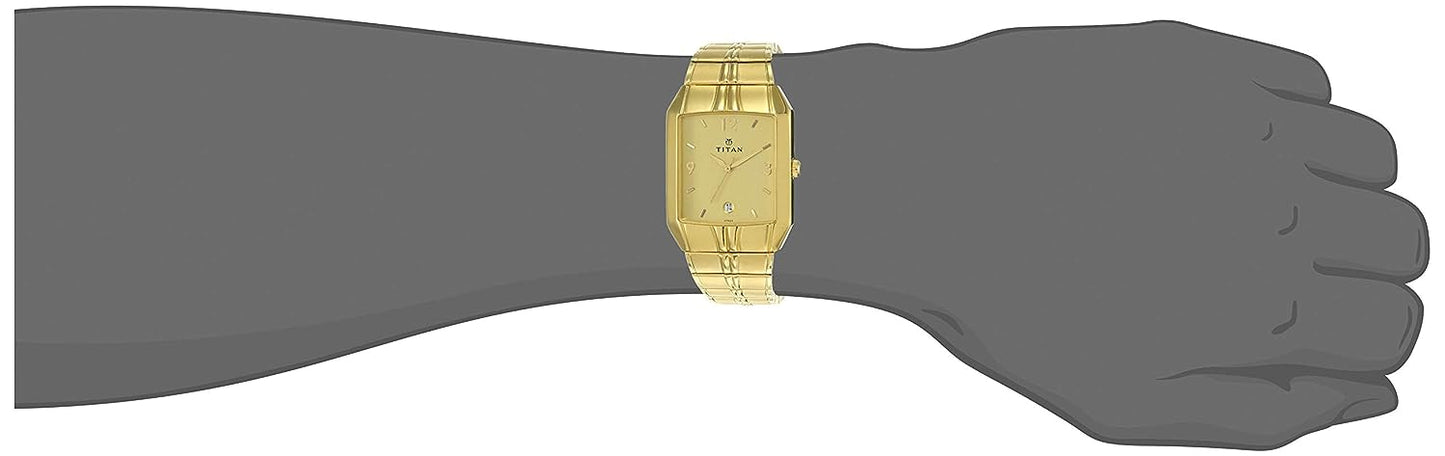 Golden Dial Golden Metal Strap Watch NN9264YM02 (A742A)