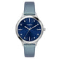 TIMEX Leather Women Blue Round Dial Analog Watch - Twtl12108