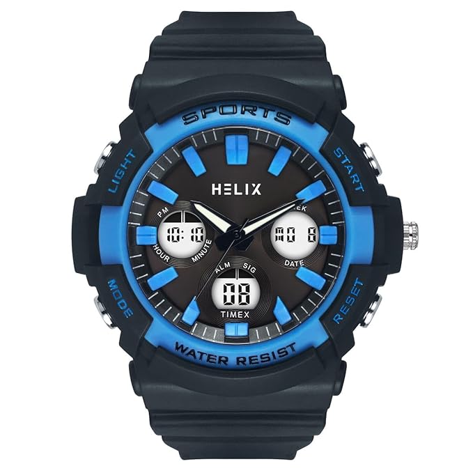 Helix Analog-Digital Black Dial Men's Watch-TWESK4502T