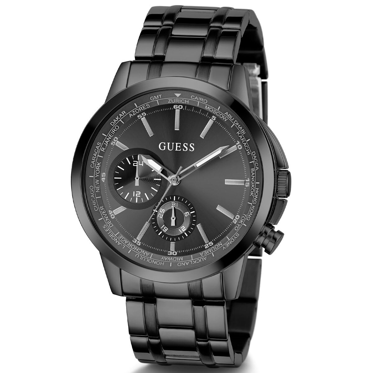 GUESS Spec Collection Analog Black Dial Men's Watch-GW0490G3