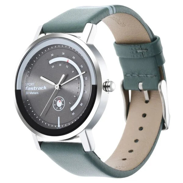 Fastrack Wear Your Look Quartz Grey Dial Leather Strap Watch for Girls ns6172sl04 / 6172sl04