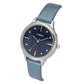 TIMEX Leather Women Blue Round Dial Analog Watch - Twtl12108