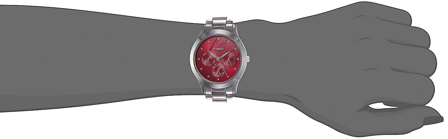 TIMEX E-Class Analog Red Dial Women's Watch-TI000Q80200