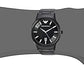 EMPORIO ARMANI Mens 43 mm Renato Black Dial Stainless Steel Analog Watch - AR11184