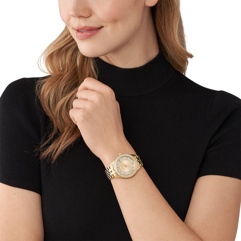 Michael Kors Harlowe Analog Gold Dial Women's Watch-MK4709