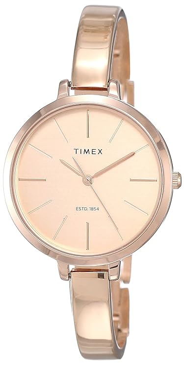 TIMEX ANALOG BEIGE DIAL WOMEN'S WATCH-TWEL12803