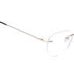 Titan Rimless Round Spectacle Gold Frame For Men & Women -  TW1084MRM2