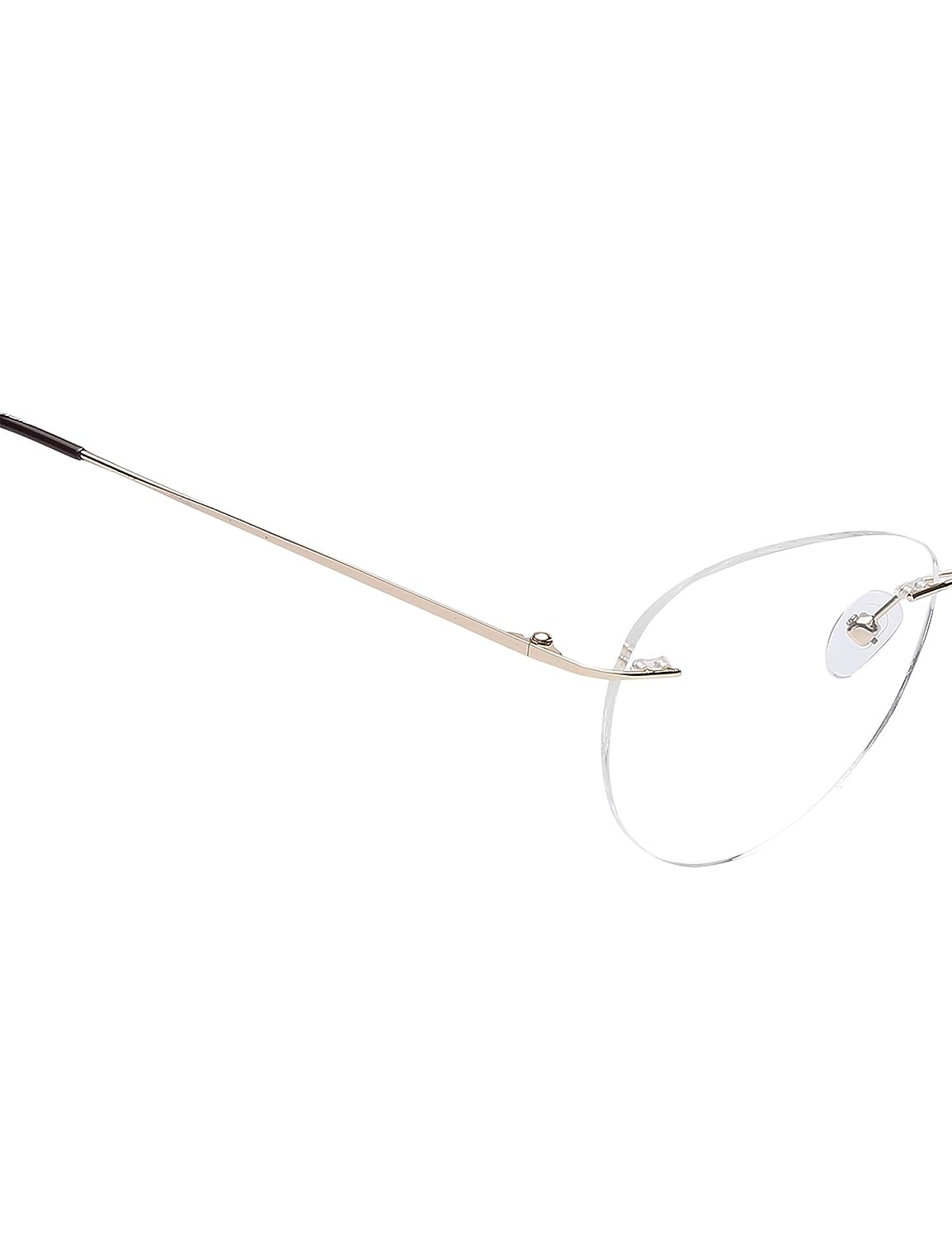 Titan Rimless Round Spectacle Gold Frame For Men & Women -  TW1084MRM2