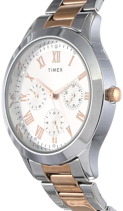 TIMEX ANALOG SILVER DIAL WOMEN'S WATCH TW000Q807