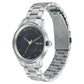 BLACK DIAL STAINLESS STEEL STRAP WATCH 6203SM02