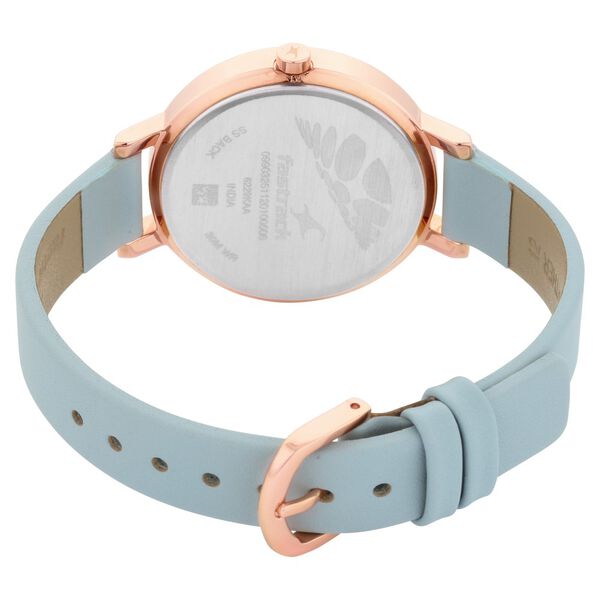 Fastrack Paint Me Quartz Analog Blue Dial Leather Strap Watch for Girls NS6229WL01