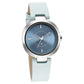 Fastrack Stunners Quartz Analog Blue Dial Leather Strap Watch for Girls NS6247SL02