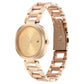 STUNNERS GOLDEN DIAL STAINLESS STEEL STRAP WATCH 6247WM01