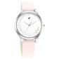 Fastrack Stunners Quartz Analog White Dial Leather Strap Watch for Girls ns6248sl01 / 6248sl01