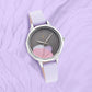 Fastrack Uptown Retreat Quartz Analog Grey Dial Leather Strap Watch for Girls ns6259sl01 / 6259sl01