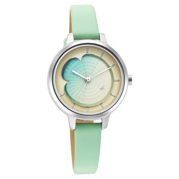 Fastrack Uptown Retreat Quartz Analog Multicoloured Dial Leather Strap Watch for Girls nr6264sl01 / 6264sl01