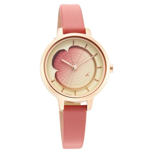 Fastrack Uptown Retreat Quartz Analog Multicoloured Dial Leather Strap Watch for Girls nr6264wl01 / 6264wl01