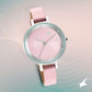 STUNNERS 3.0 PINK DIAL LEATHER STRAP WATCH 6266SL01