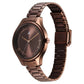 Fastrack Stunners Quartz Analog Brown Dial Brown Metal Strap Watch For Girls 6296qm01