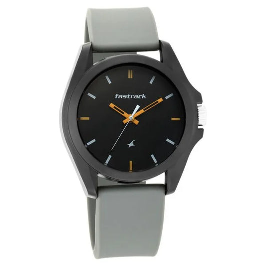 Fastrack Fastfit Quartz Analog Grey Dial Silicone Strap Unisex Watch ns68011pp08