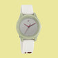 Fastrack Monochrome Quartz Analog Grey Dial Silicone Strap Watch for Girls ns68023pp04w