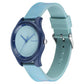 Fastrack Tie & Dye Quartz Analog Blue Dial Silicone Strap Watch for Girls ns68023pp08