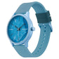 Fastrack Topicals Quartz Analog Blue Dial Silicone Strap Unisex Watch 68031ap05