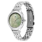 Fastrack Stunners X Quartz Analog Green Dial Stainless Steel Strap Watch For Girls 68046sm04