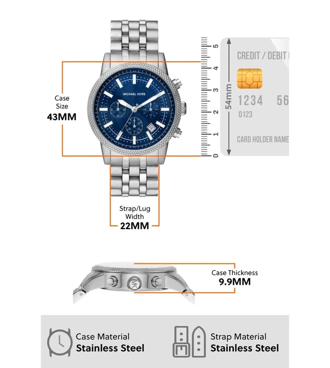 MICHAEL KORS Hutton Chronograph Watch for Men MK8952