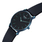 Sonata Sleek Quartz Analog Blue Dial Blue Leather Strap Watch For Men 7152ql01