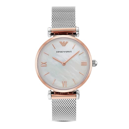 Emporio Armani Stainless Steel Analog Mother of Pearl Dial Women Watch  AR2067