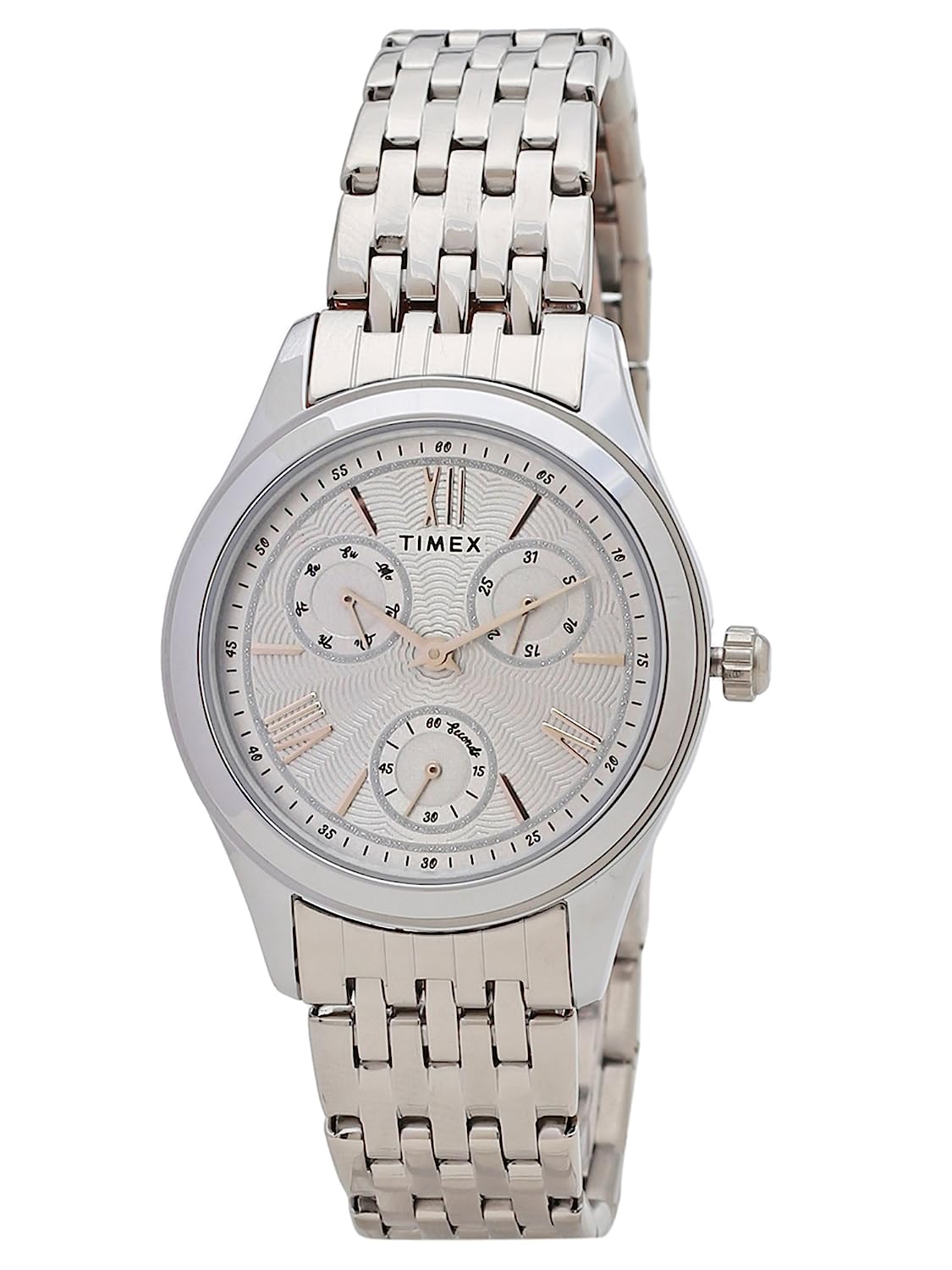 TIMEX Analog Silver Dial Women's Watch-TW000W214