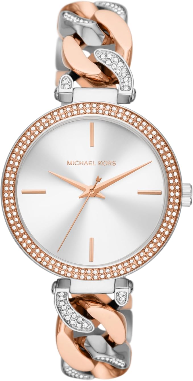 Michael Kors Women Outlet Catelyn Two Tone Analogue Watch MK4634