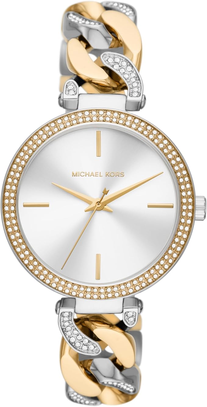 Michael Kors Women Outlet Catelyn Two Tone Analogue Watch MK4633