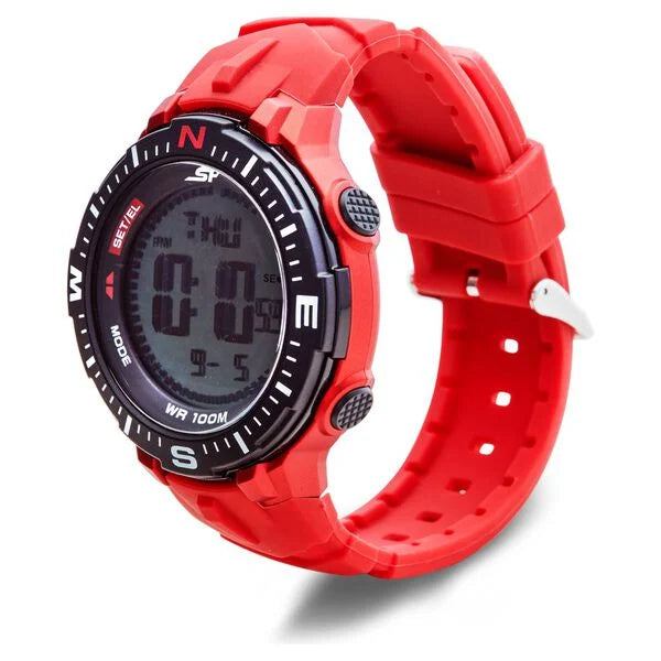 Sonata SF Digital Dial Silicone Strap Watch for Men 77095pp03