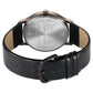 Sonata Aspire Quartz Analog Brown Dial Leather Strap Watch for Men 77105ql05w