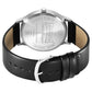 Sonata Aspire Quartz Analog Black Dial Leather Strap Watch for Men 77105sl14w