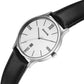 Sonata Aspire Quartz Analog with Day and Date White Dial Leather Strap Watch For Men 77105sl22w