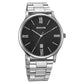 Sonata Aspire Quartz Analog with Date Black Dial Stainless Steel Strap Watch For Men 77105sm21w