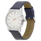 Sonata Knot White Dial Leather Strap Watch for Men nr77107sl02 / 77107sl02