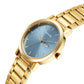 Sonata Utsav Quartz Analog with Day and Date Blue Dial Stainless Steel Strap Watch for Men  77108YM10