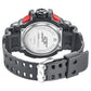 SF Quartz Analog Digital Black Dial PU Strap Watch for Men ns77118pp02w / 77118pp02w