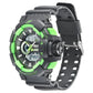 SF Quartz Analog Digital Black Dial PU Strap Watch for Men ns77118pp04w / 77118pp04w