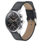 Sonata Quartz Multifunction Black Dial Black Leather Strap Watch For Men 77139sl03