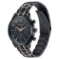 Sonata Wedding Edit Quartz Multifunction Black Dial Stainless Steel Strap Watch For Men 77146km02