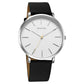 Sonata Ascent Quartz Analog White Dial Leather Strap Watch For Men 77150sl01