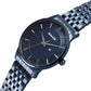 Sonata Wedding Quartz Analog Blue Dial Stainless Steel Strap Watch For Men 77153qm01