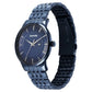 Sonata Wedding Quartz Analog Blue Dial Stainless Steel Strap Watch For Men 77153qm01