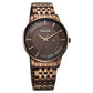 Sonata Wedding Quartz Analog Brown Dial Stainless Steel Strap Watch For Men 77153qm02